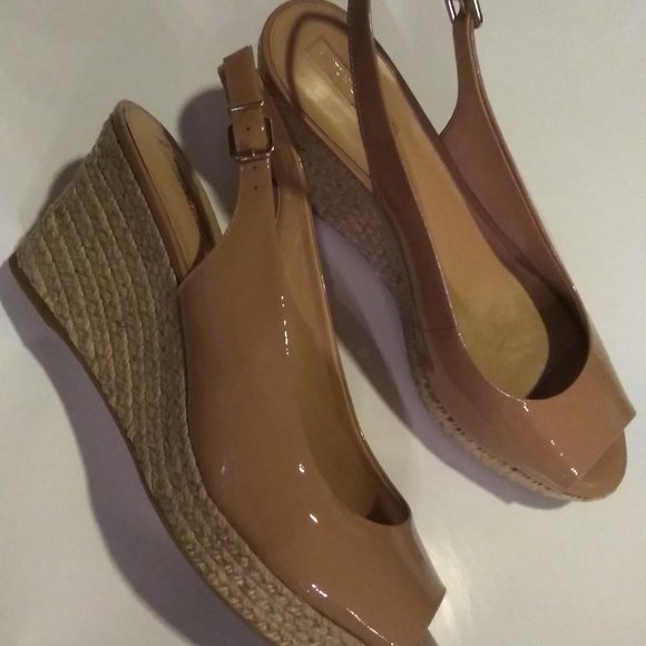 Antonio Melani  Wedge Sandals Patent leather - Picture 2 of 5